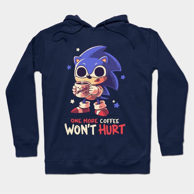 One More Coffe // Cute Hedgehog, Meme, Gotta Go Fast Hoodie by Geekydog